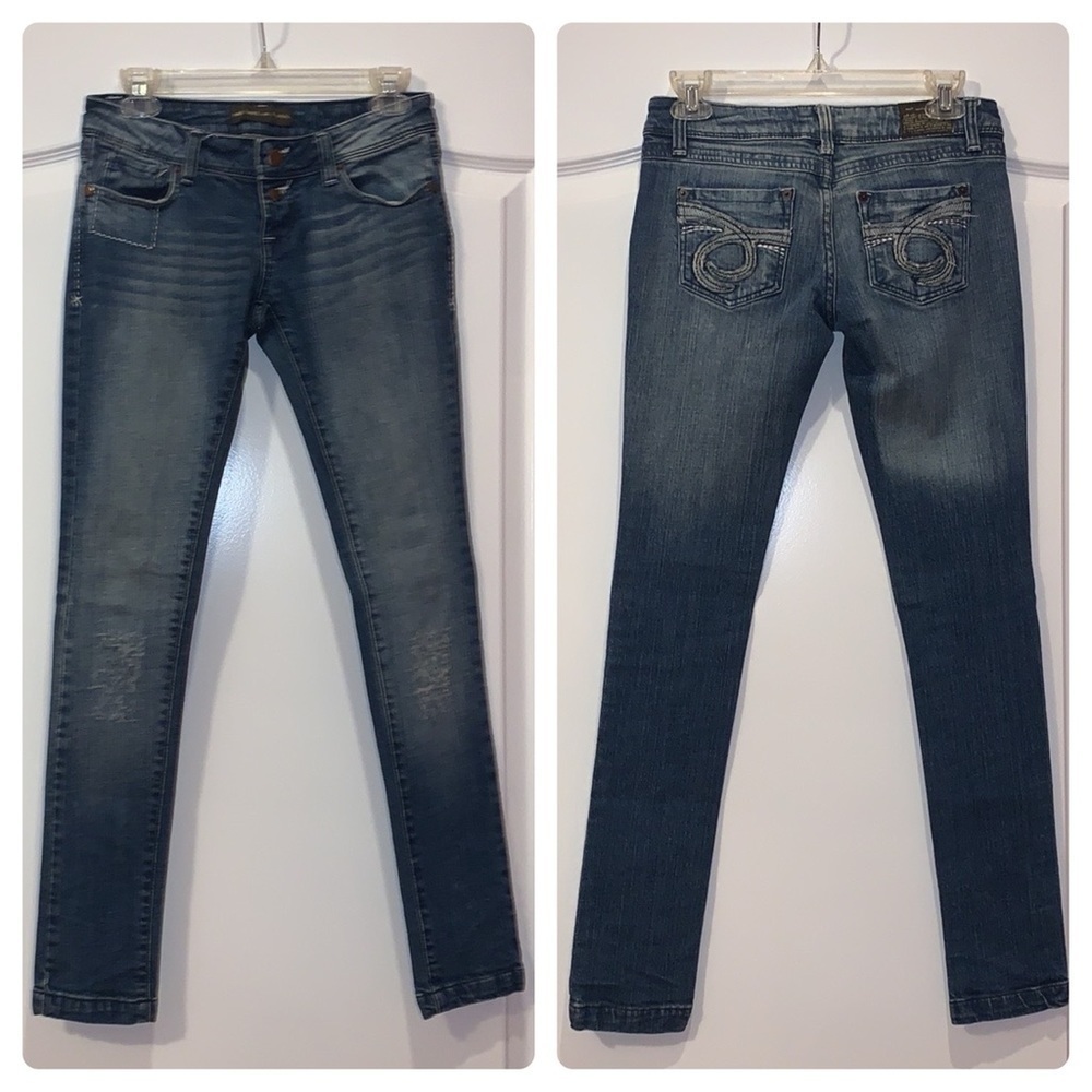 Noble Distressed Faded Skinny Jeans Size 1